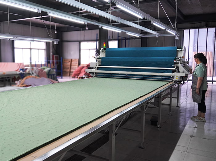 Organic fabric storage and sourcing room