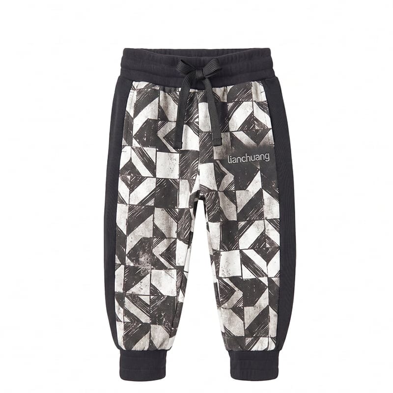 organic cotton kids jogger custom Kids Streetwear Sweatpants eco friendly children’s pants french terry children’s clothing