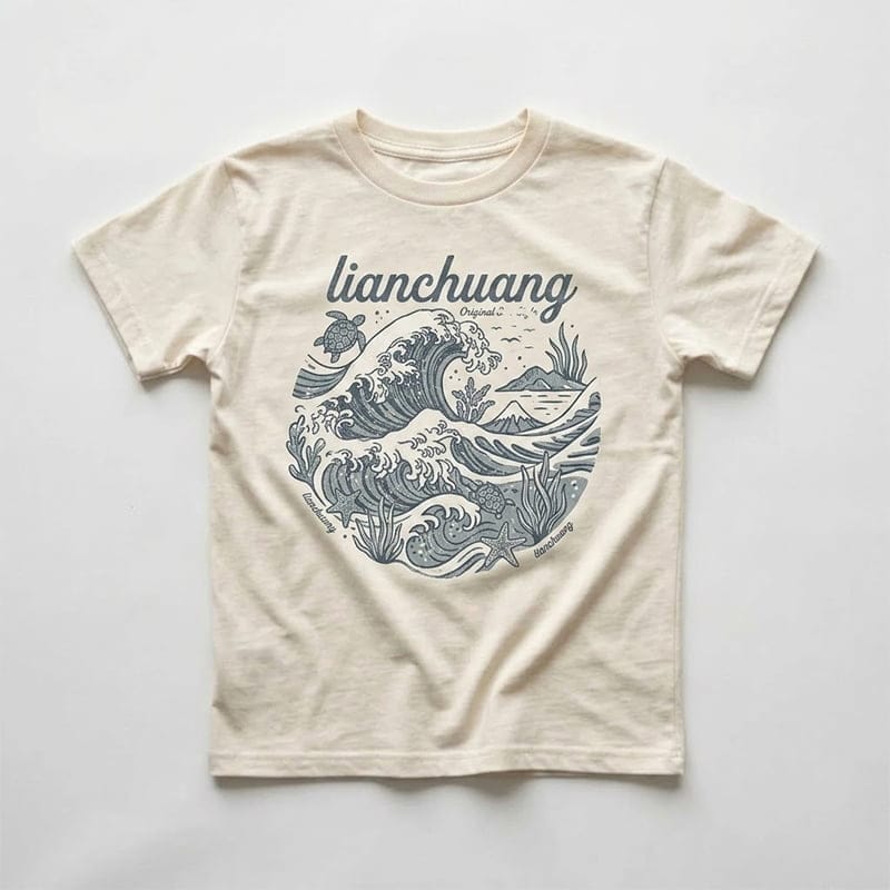 Organic Cotton Kids Graphic T-Shirt Rad Streetwear Short Sleeve Jersey custom children t shirt boys t-shirts