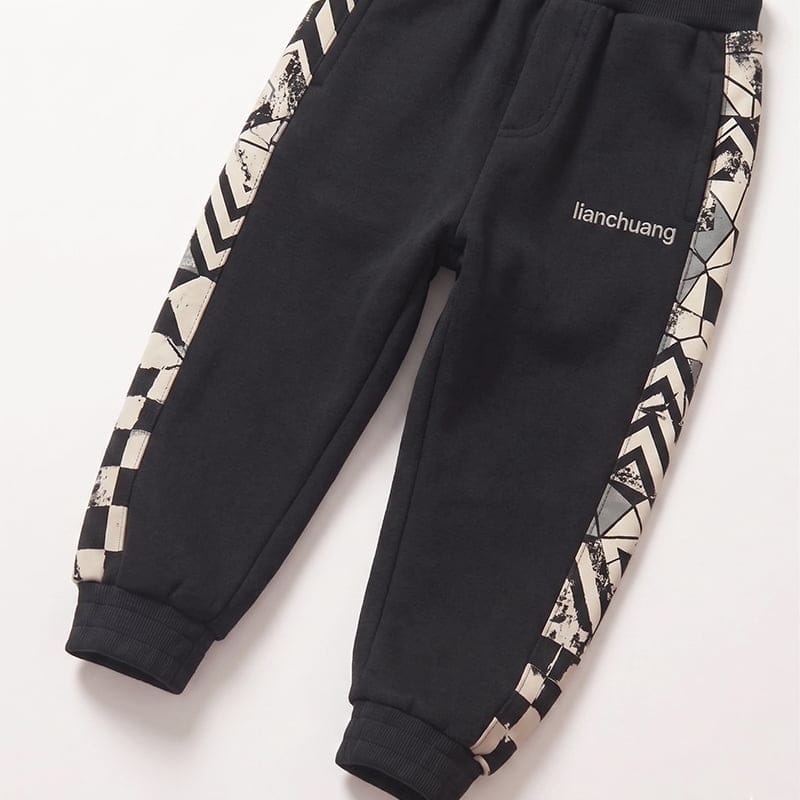 organic cotton kids jogger custom Kids Streetwear Sweatpants eco friendly children’s pants french terry children’s clothing