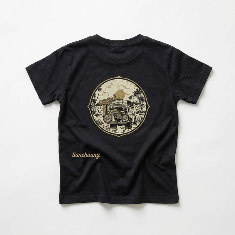 Organic Cotton Kids Graphic T-Shirt Rad Streetwear Short Sleeve Jersey custom children t shirt boys t-shirts