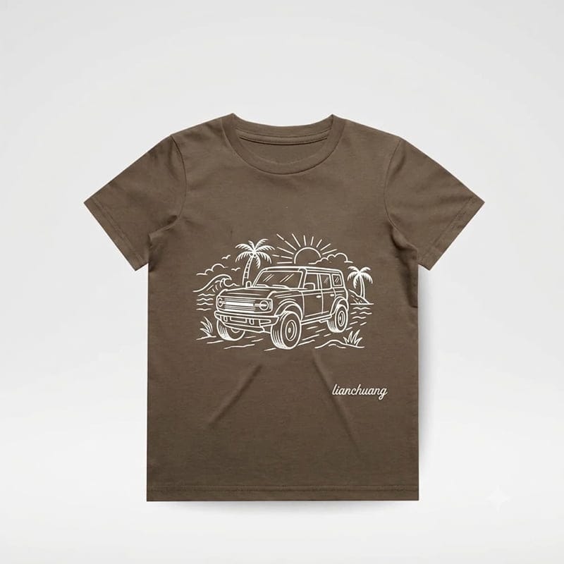 Organic Cotton Kids Graphic T-Shirt Rad Streetwear Short Sleeve Jersey custom children t shirt boys t-shirts