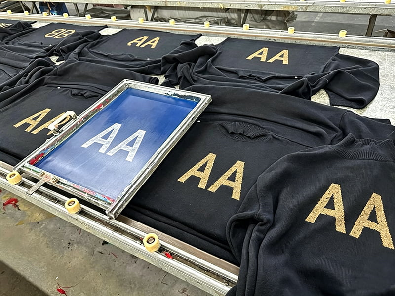 Discharge printing on dark garments