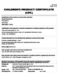 CPC Certificate