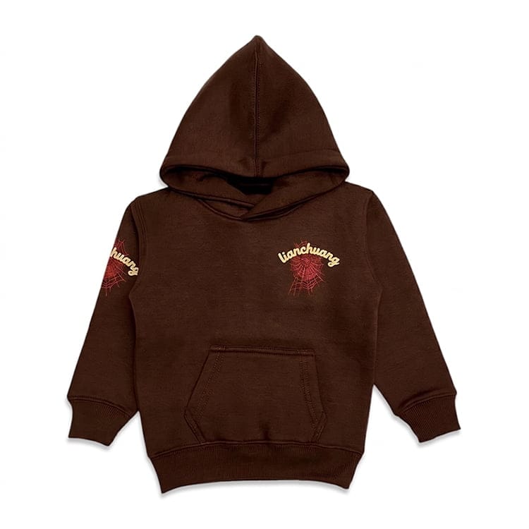Organic cotton Spider Hoodie for Kids french terry kids pullover custom childrens hoodies sustainable children’s clothing