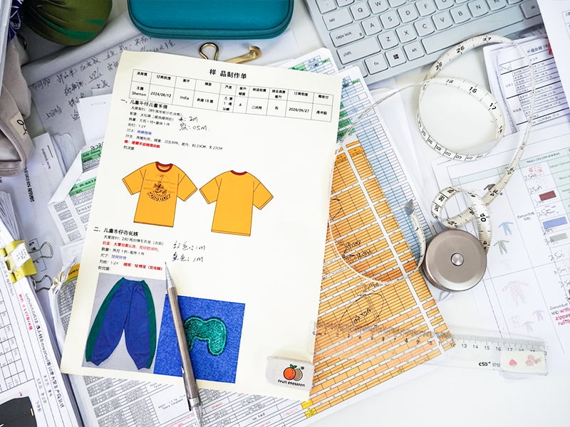 Kids wear production floor