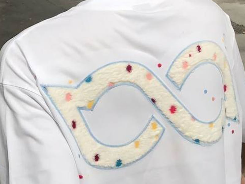 Velvet Flocking Embroidery on kidswear