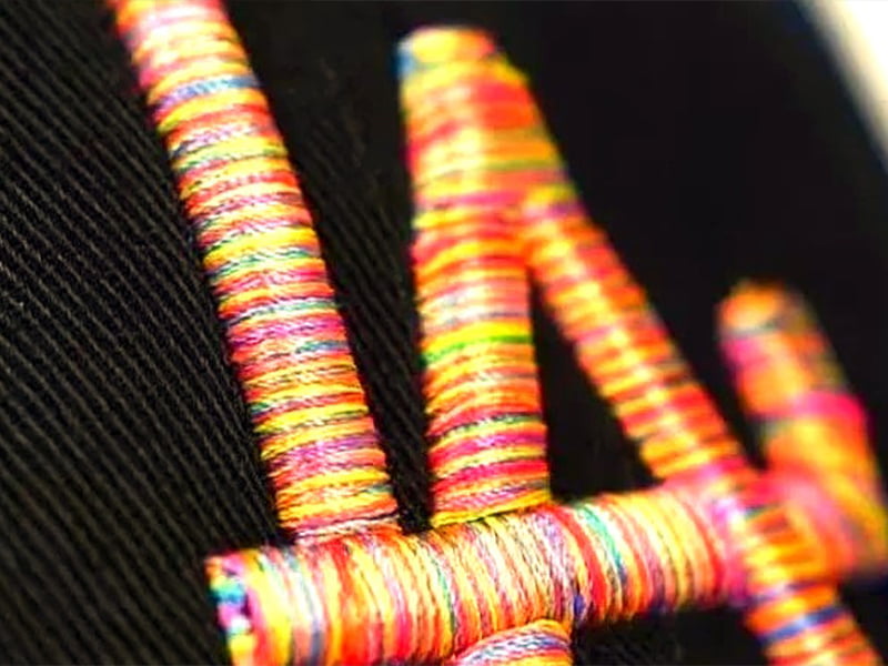 3D Raised Embroidery on children's apparel
