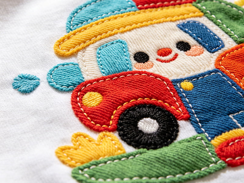Appliqué Embroidery on kids garment