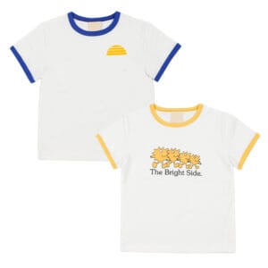 Organic Cotton 185gsm Kids Graphic T-Shirt Retro Ringer Short Sleeve kids tshirt custom boys t-shirts sustainable kids clothing