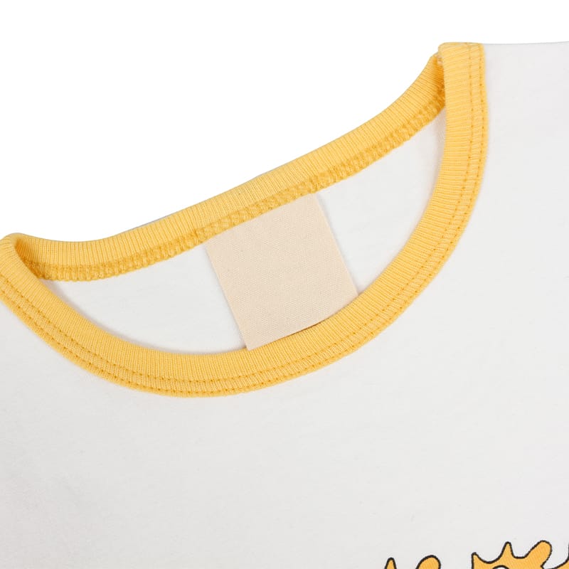 Organic Cotton 185gsm Kids Graphic T-Shirt Retro Ringer Short Sleeve kids tshirt custom boys t-shirts sustainable kids clothing