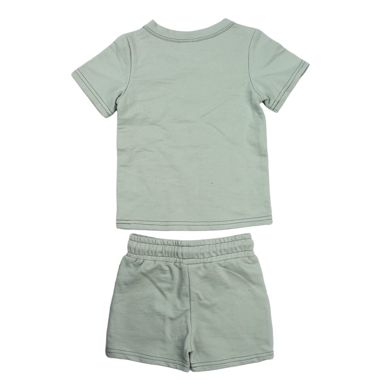 Organic kids shorts set Bamboo Cotton Terry Kids Short Sleeve & Shorts Set custom kids clothing sustainable boys clothing sets