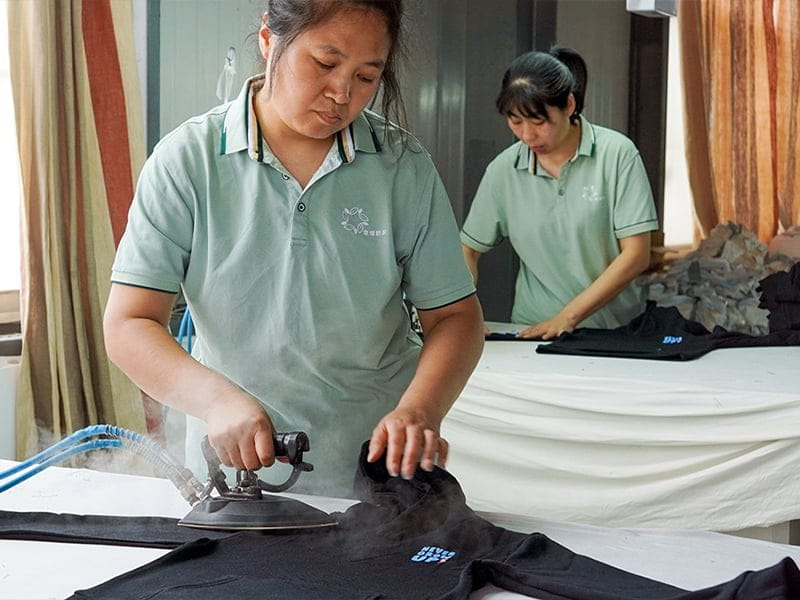 Garment ironing