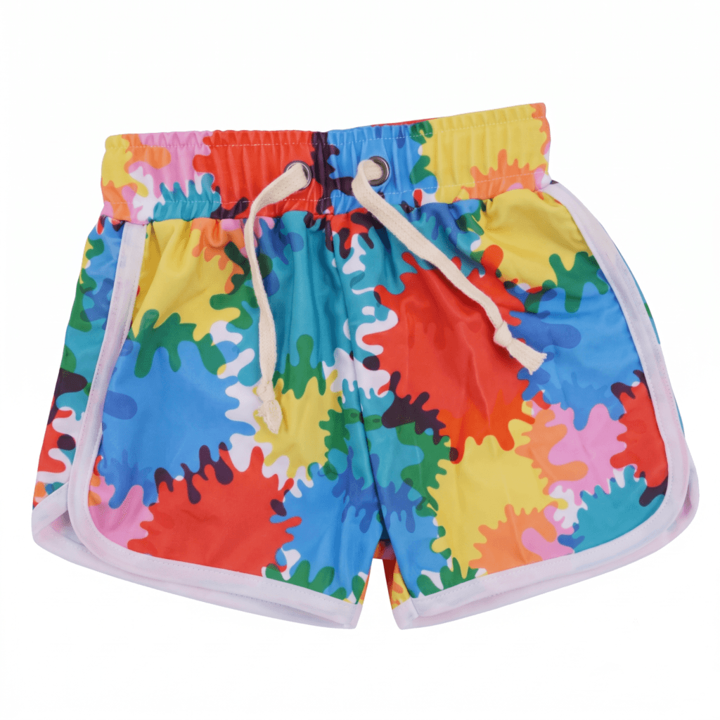 Custom Polyester Spandex Kids Printed Swim Trunks – Quick-Dry Boardshorts