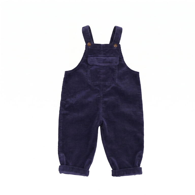 Custom Organic Cotton Corduroy Kids Overall – Vintage Style Dungarees