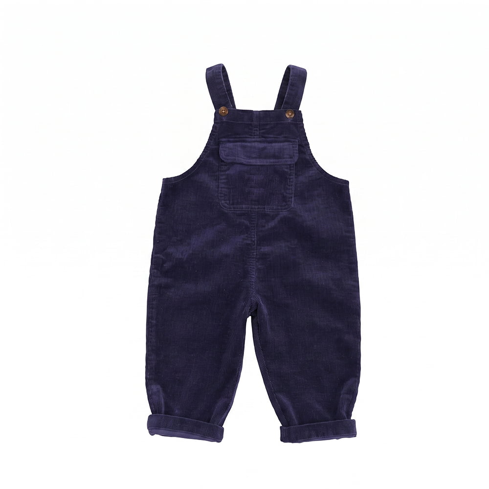 Custom Organic Cotton Corduroy Kids Overall – Vintage Style Dungarees