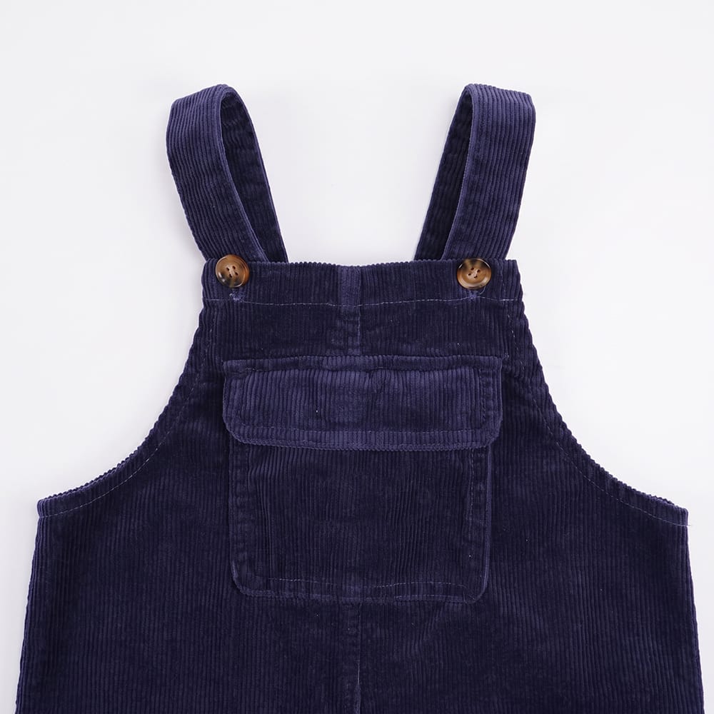 Custom Organic Cotton Corduroy Kids Overall – Vintage Style Dungarees