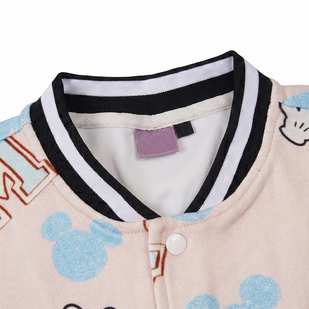 Organic Bamboo Cotton Terry Kids Bomber Jacket Sustainable kids jacket Custom Printed Casual Outerwear Kids Clothing