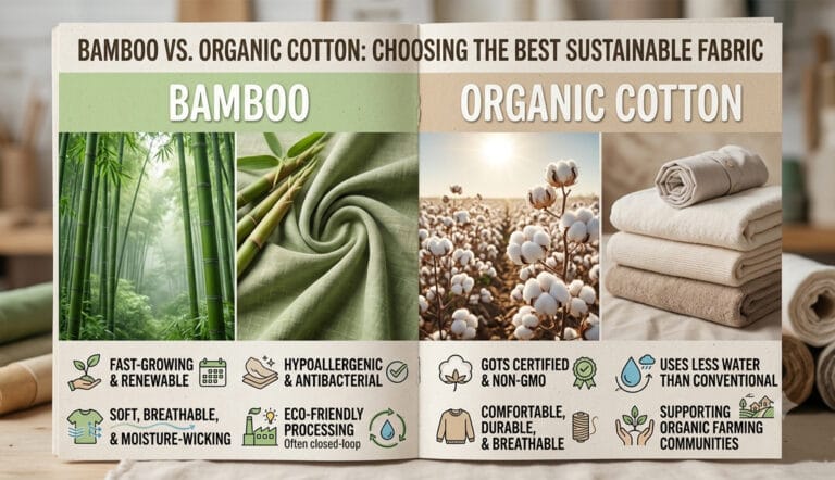 Bamboo vs. Organic Cotton: Choosing the Best Sustainable Fabric for Your Kids’ Line