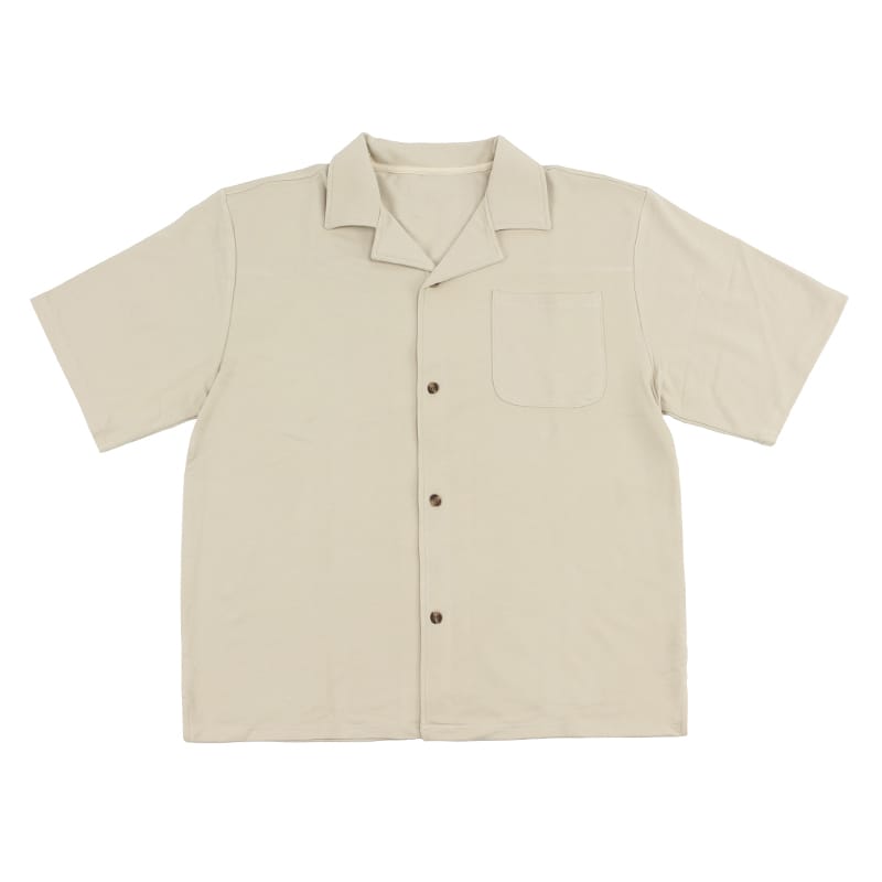 Custom Bamboo Cotton Terry 280gsm Kids Solid Color Short Sleeve Shirt – Breathable Casual Top