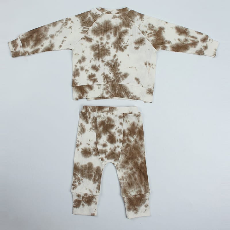 Custom Kids Waffle Knit Sweatsuit Set OEM Manufacturer