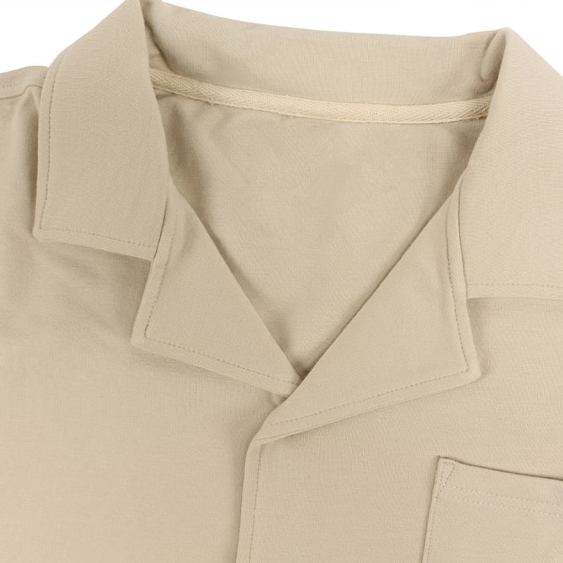 Custom Bamboo Cotton Terry 280gsm Kids Solid Color Short Sleeve Shirt – Breathable Casual Top