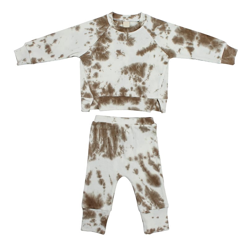 Custom Kids Waffle Knit Sweatsuit Set OEM Manufacturer