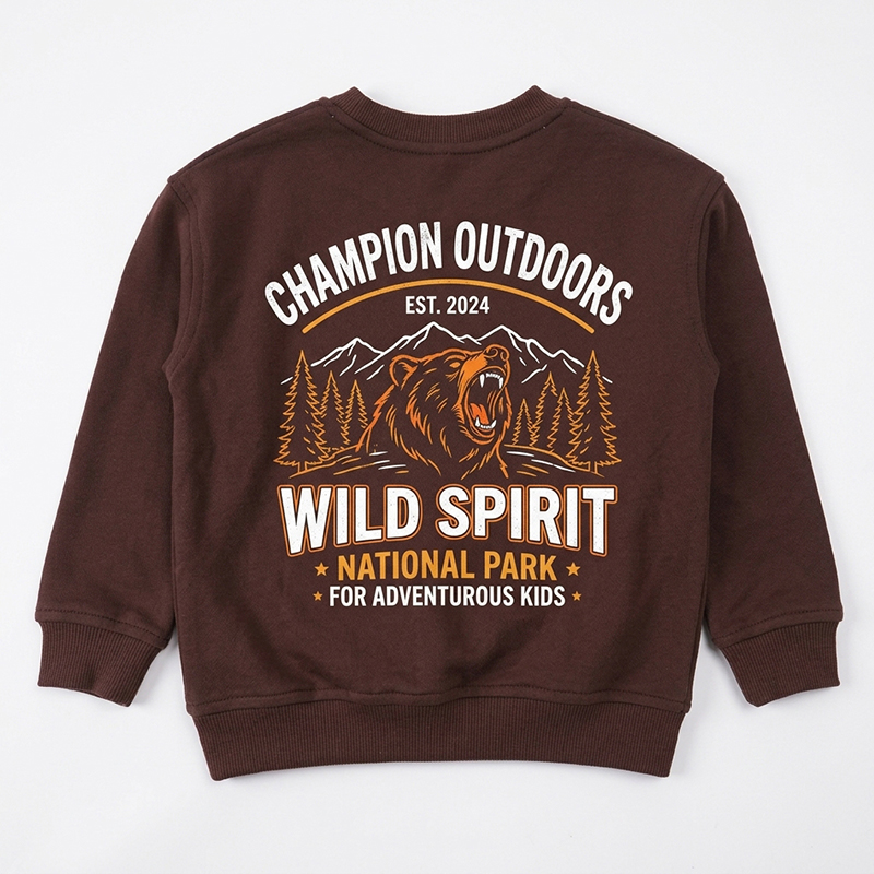 Custom Organic Cotton Kids Sweatshirt Private Label OEM Manufacturer