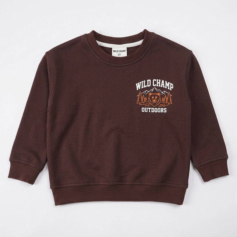 Custom Organic Cotton Kids Sweatshirt Private Label OEM Manufacturer